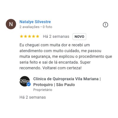Avaliação da Natalye Silvestre